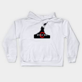 World War C // World War Z + Cat Mash-Up Kids Hoodie